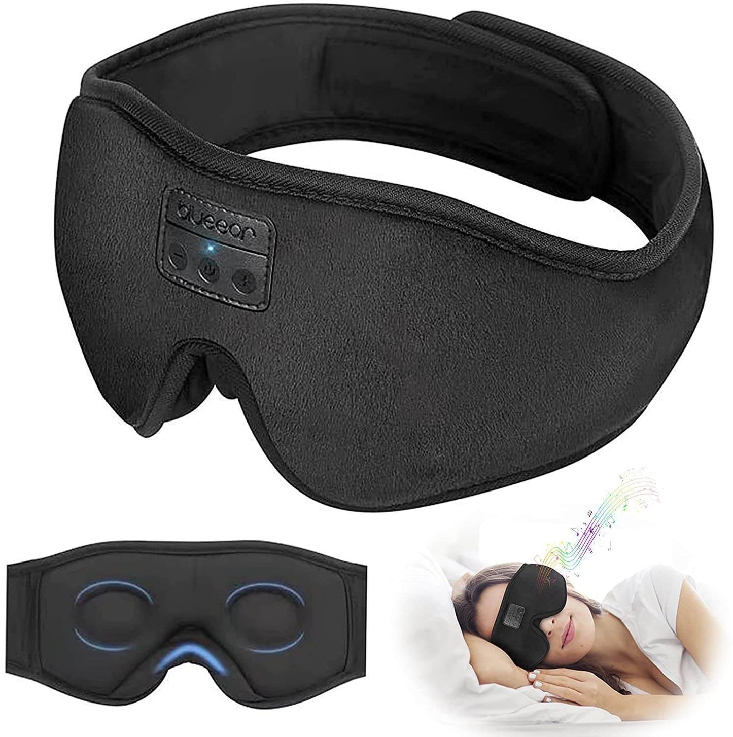Blackout Velvet Bluetooth Sleeping Mask