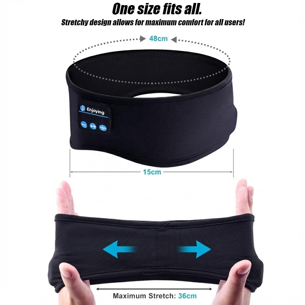Dual-Use Bluetooth Sleep Mask & Headband
