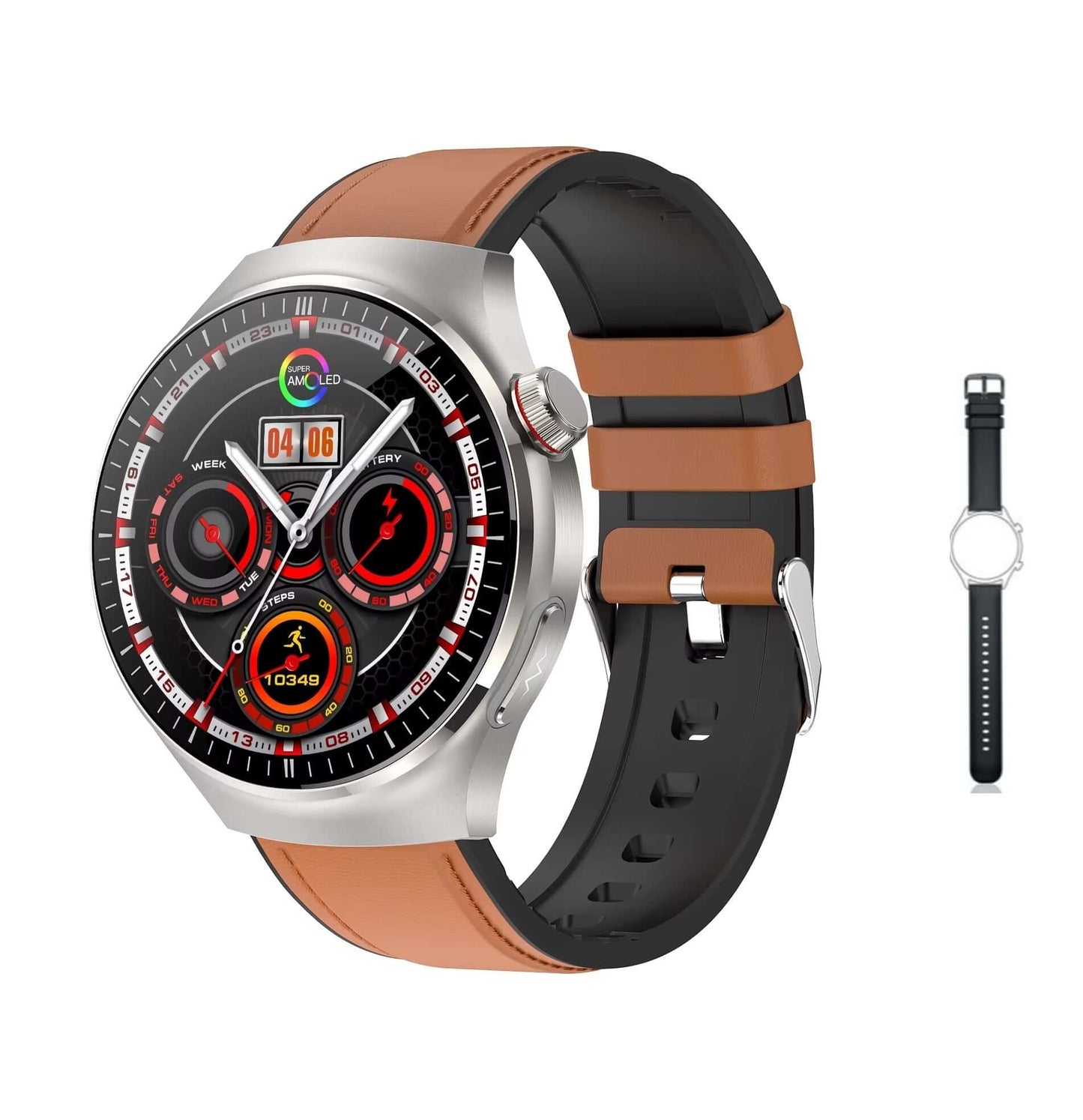 waterproof smart watch, voice assistant watch, stylish smart watch, smartwatch with silicone band, smartwatch with health tracking features, smart watch with SOS feature, smart watch for women, smart watch for men, Smart Watch for Android and iPhone, Opti