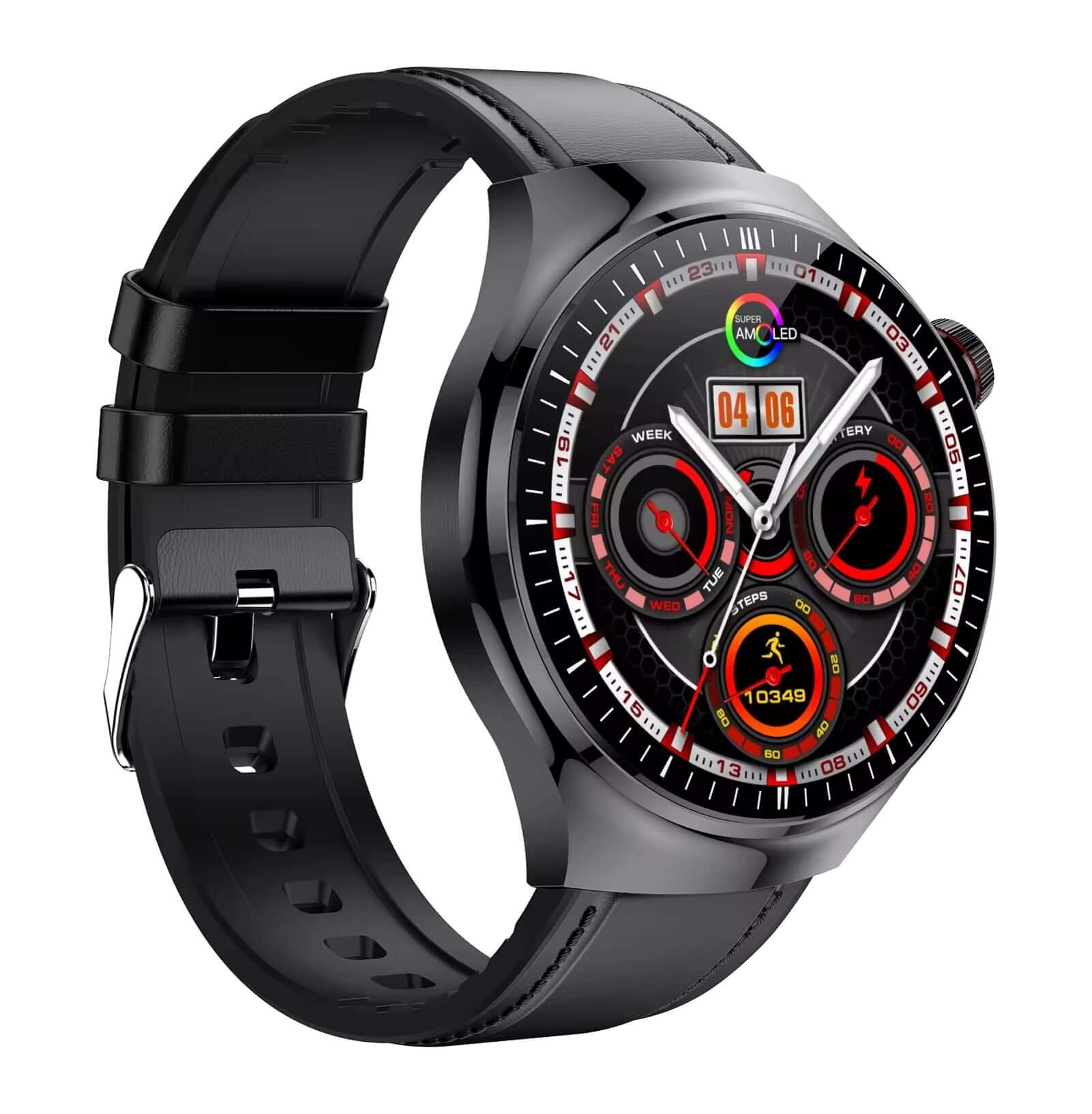 waterproof smart watch, voice assistant watch, stylish smart watch, smartwatch with silicone band, smartwatch with health tracking features, smart watch with SOS feature, smart watch for women, smart watch for men, Smart Watch for Android and iPhone, Opti