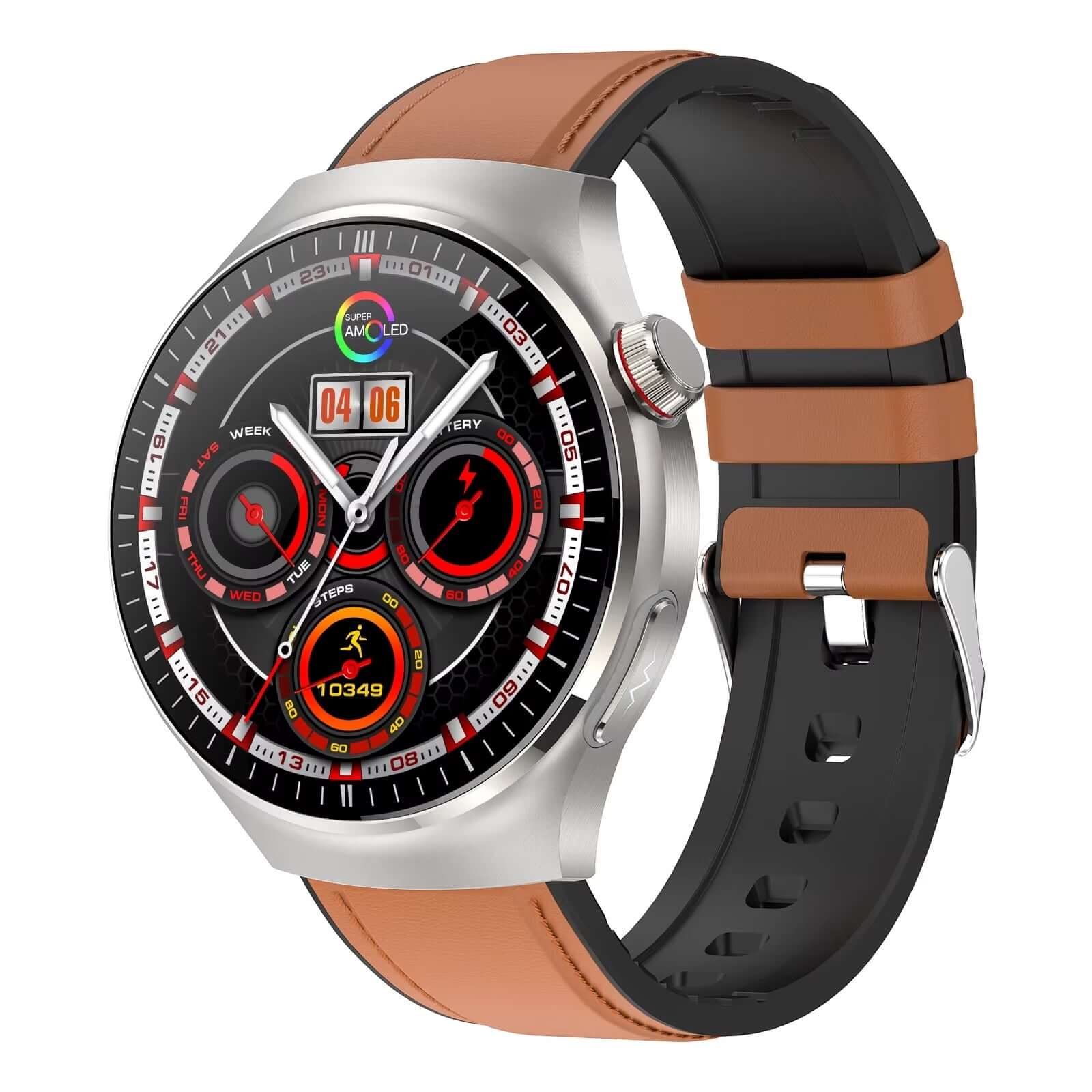 waterproof smart watch, voice assistant watch, stylish smart watch, smartwatch with silicone band, smartwatch with health tracking features, smart watch with SOS feature, smart watch for women, smart watch for men, Smart Watch for Android and iPhone, Opti
