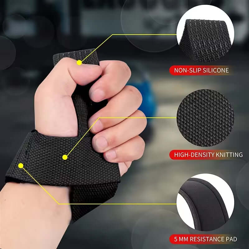 wrist support strap, strength training gear, strength training accessories, secure grip lifting strap, rubberized lifting strap, premium lifting straps, Powerlifting Straps, padded wrist straps, Optivita lifting strap, non-slip lifting straps, Lifting Str