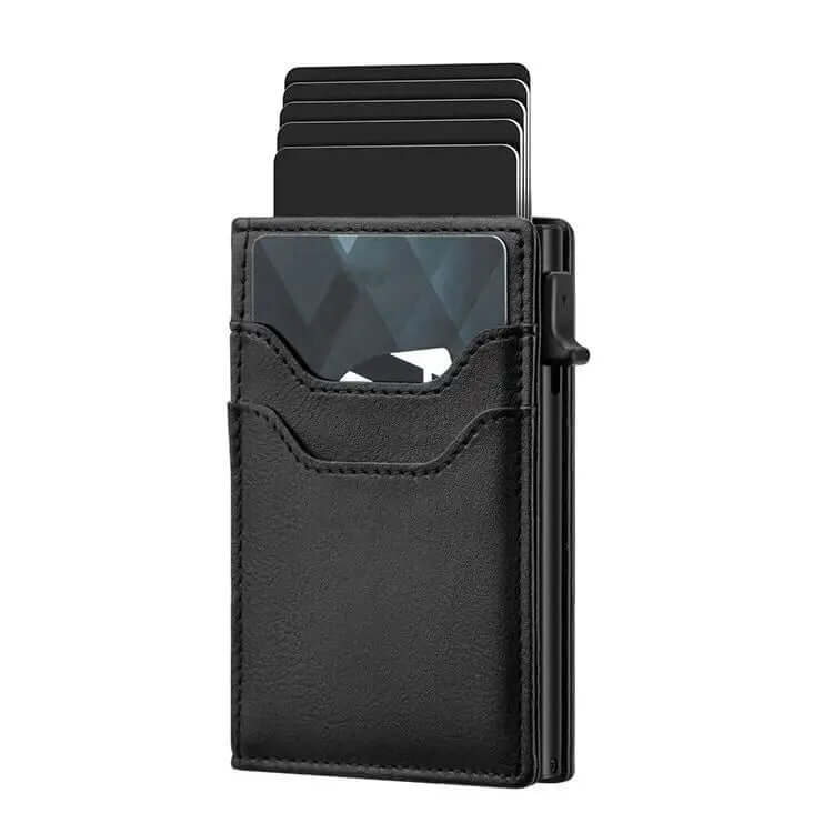 Wallet with card pop-up, Slim wallet for men, Slim front pocket wallet, RFID blocking wallet, PU leather wallet, Pop up wallet, Modern wallet design, Minimalist wallet, Lightweight travel wallet, Credit card holder, Compact wallet, Card holder wallet,