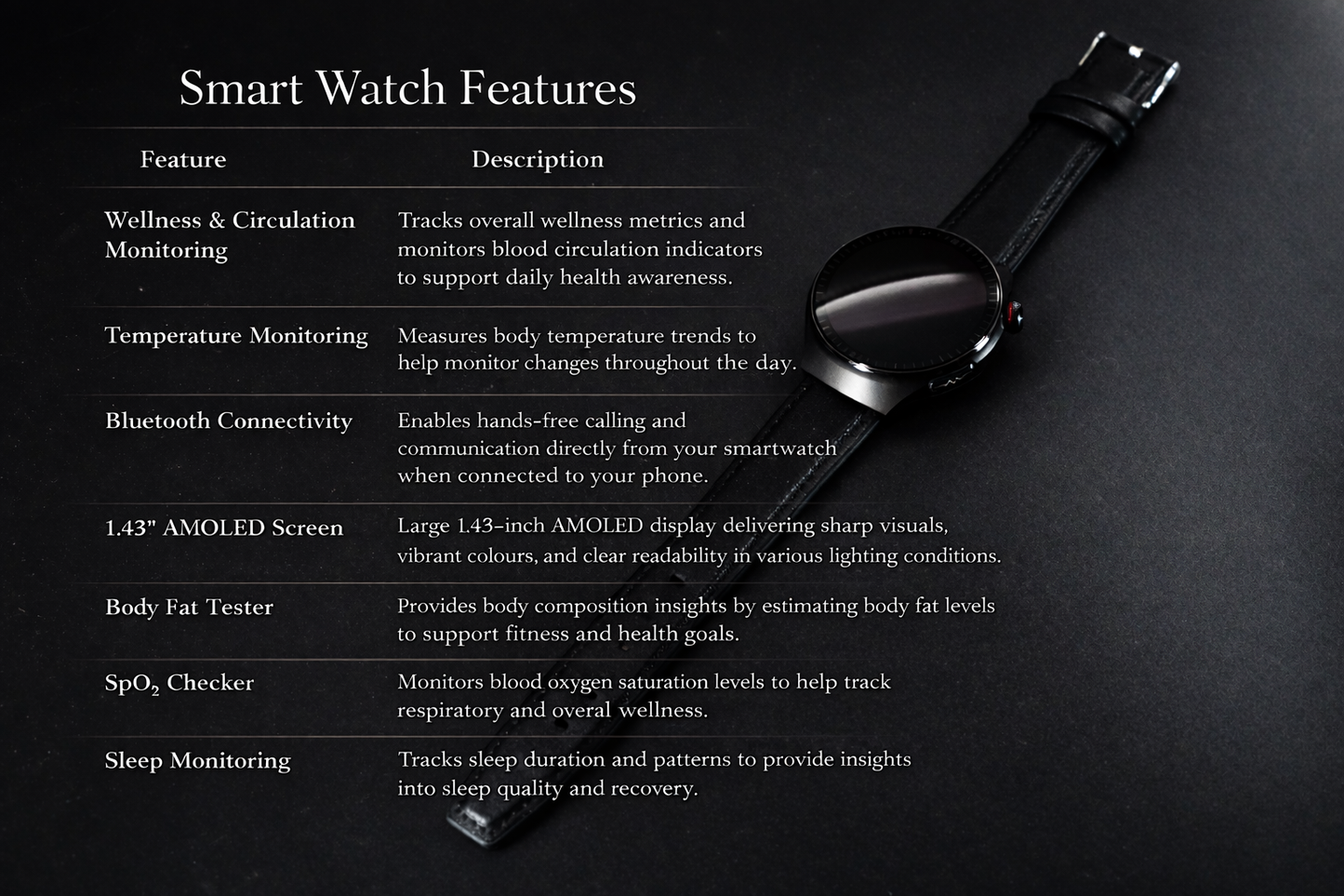 Pro Smart Watch with Dual Straps