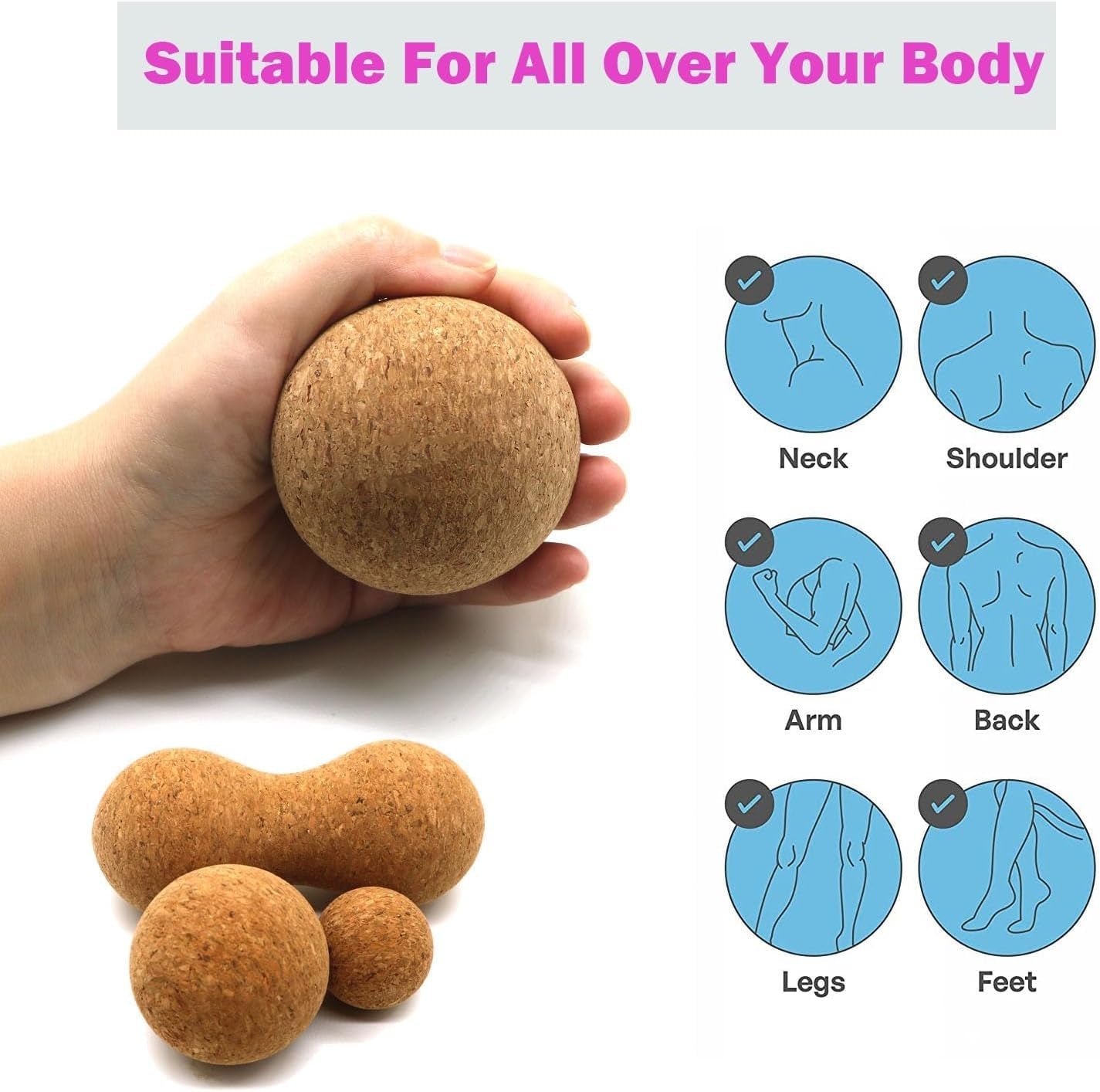 Cork Massaging Ball Set - Optivita