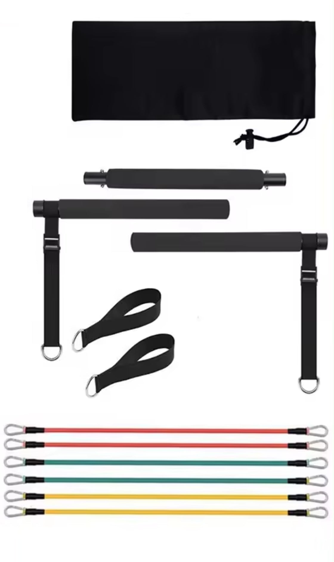 Squat Resistance Bands with Bar - Optivita